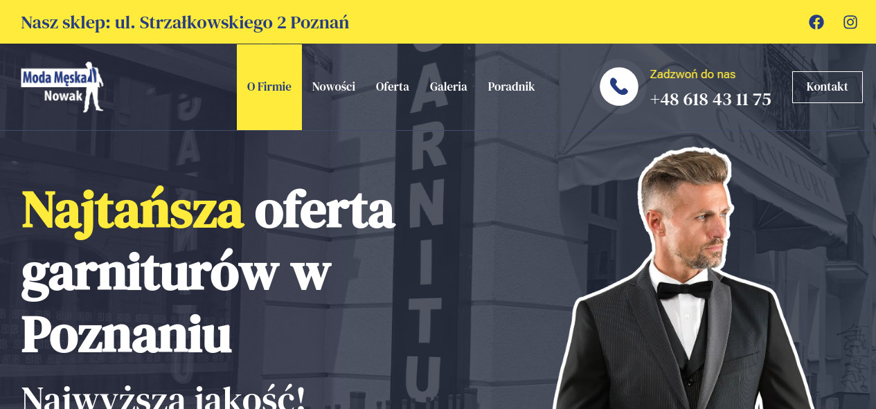 Garnitury Poznań – Moda Męska Nowak